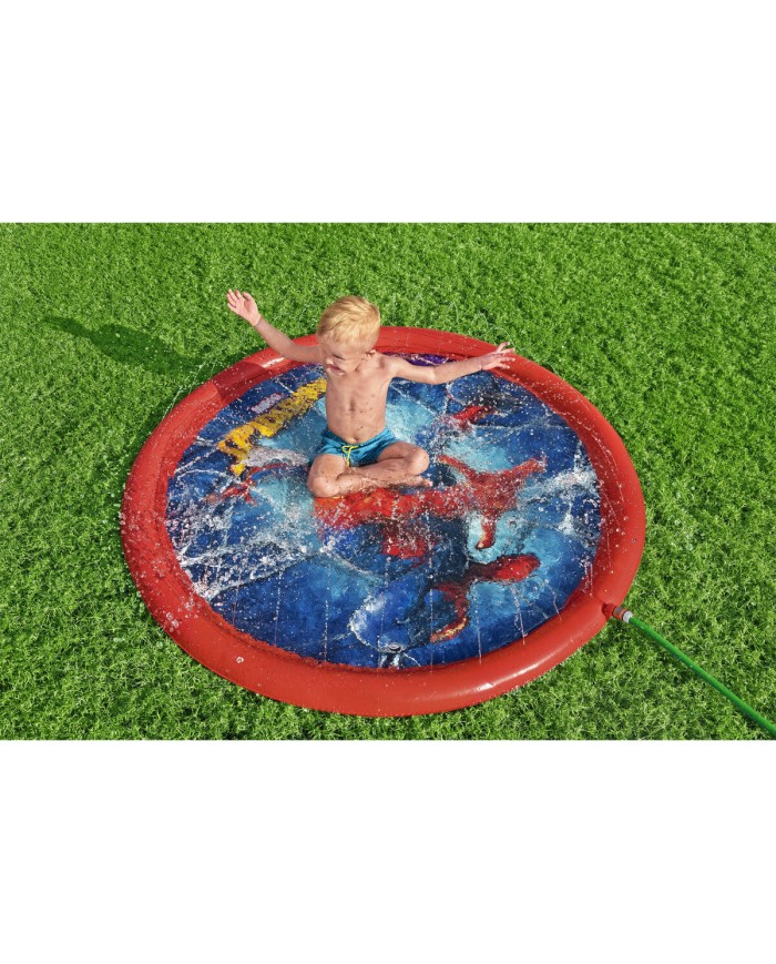 Bestway Piscina Gonfiabile con Spruzzatore Spiderman D165 cm +2 Anni Giardino 98792
