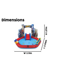 Bestway Piscina Gonfiabile Parco Giochi Spiderman 211x206x127 cm +2 Anni Giardino 98793