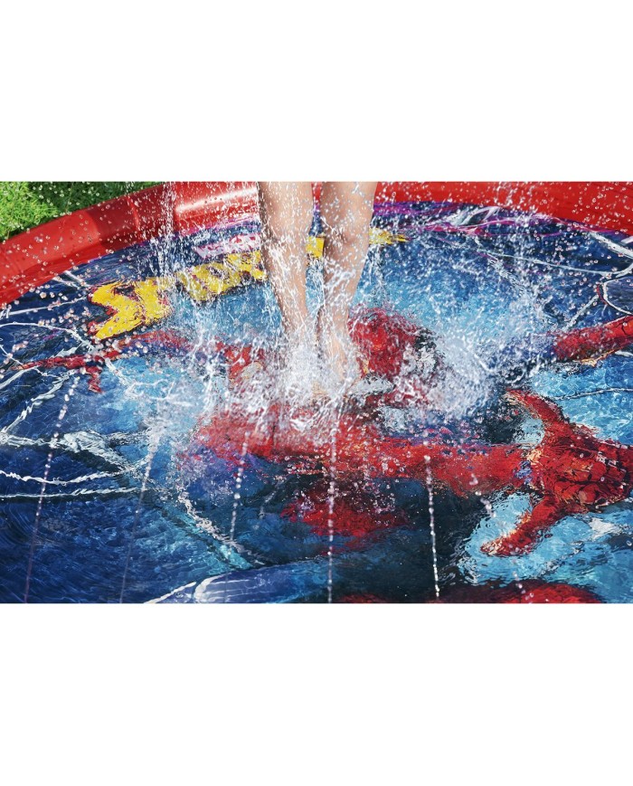 Bestway Piscina Gonfiabile con Spruzzatore Spiderman D165 cm +2 Anni Giardino 98792