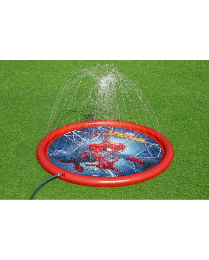 Bestway Piscina Gonfiabile con Spruzzatore Spiderman D165 cm +2 Anni Giardino 98792