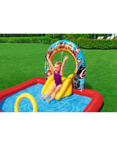 Bestway Piscina Gonfiabile Parco Giochi Avengers 211x198x125 cm +2 Anni Giardino 98800