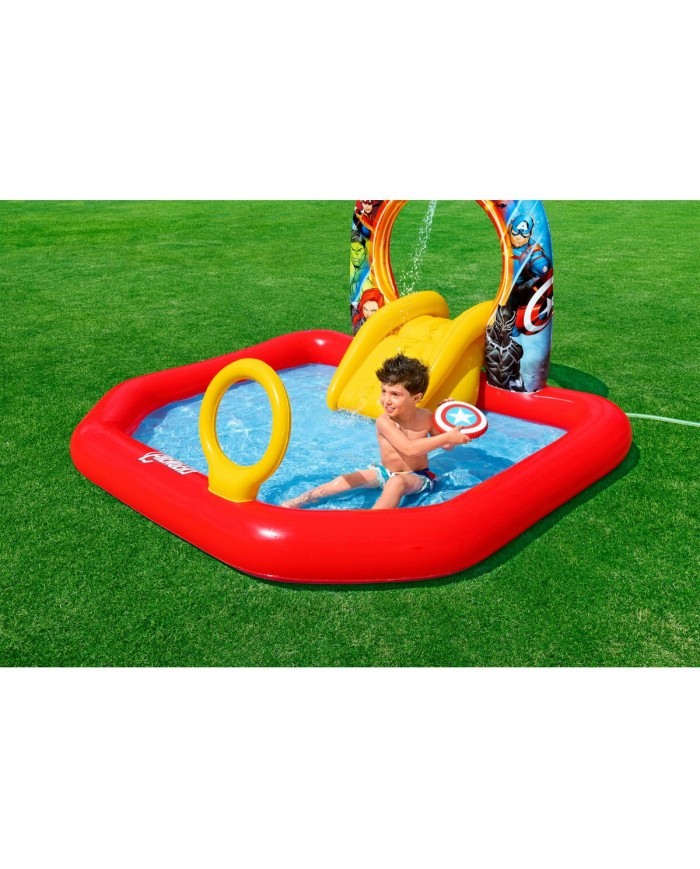 Bestway Piscina Gonfiabile Parco Giochi Avengers 211x198x125 cm +2 Anni Giardino 98800 Bestway Piscina Gonfiabile Parco Giochi Avengers 211x198x125 cm +2 Anni Giardino 98800