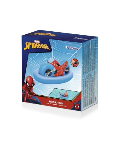 Bestway Gonfiabile Moto Spiderman 170x84 cm +3 Anni Spiaggia e Piscina 98794