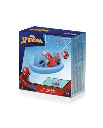 Bestway Gonfiabile Moto Spiderman 170x84 cm +3 Anni Spiaggia e Piscina 98794