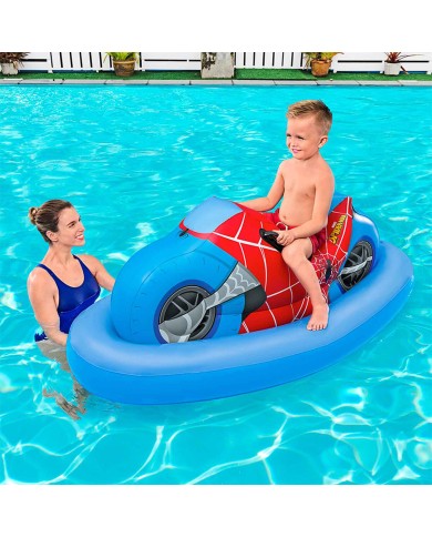 Bestway Gonfiabile Moto Spiderman 170x84 cm +3 Anni Spiaggia e Piscina 98794