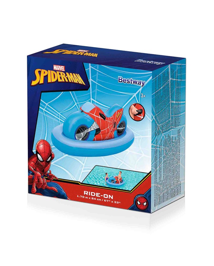 Bestway Gonfiabile Moto Spiderman 170x84 cm +3 Anni Spiaggia e Piscina 98794 Bestway Gonfiabile Moto Spiderman 170x84 cm +3 Anni Spiaggia e Piscina 98794