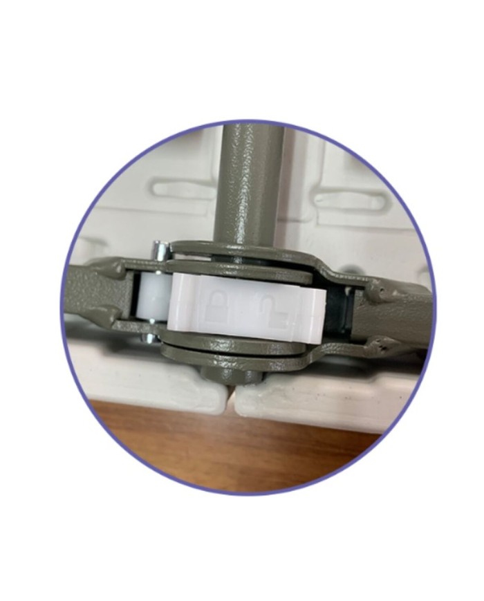 Tavolo Pieghevole Marbueno Grigio 70 x 74 x 180 cm