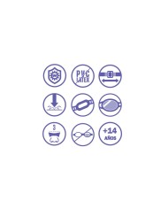 Bestway Occhialini da Nuoto per Bambini con Cinturino in Silicone, Colori Assortiti, +3 Anni, Mare e Piscina 21062