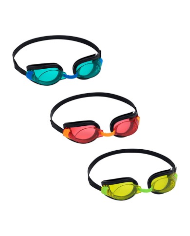 Bestway Occhialini da Nuoto Infantili con Cinturino in Silicone, Colori Assortiti, +3 Anni, Mare e Piscina 21080 Bestway Occhialini da Nuoto Infantili con Cinturino in Silicone, Colori Assortiti, +3 Anni, Mare e Piscina 21080