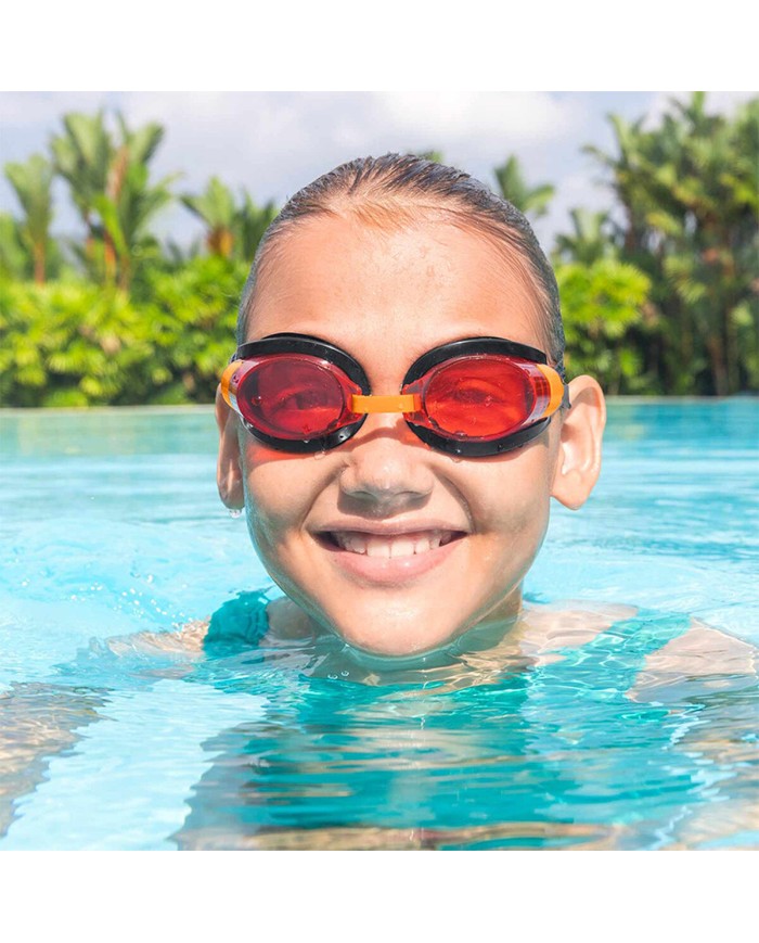 Bestway Occhialini da Nuoto Infantili con Cinturino in Silicone, Colori Assortiti, +3 Anni, Mare e Piscina 21080 Bestway Occhialini da Nuoto Infantili con Cinturino in Silicone, Colori Assortiti, +3 Anni, Mare e Piscina 21080