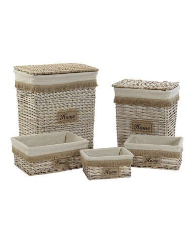 Set di Cestini Home ESPRIT Multicolore 5 Pezzi (5 Pezzi) Set di Cestini Home ESPRIT Multicolore 5 Pezzi (5 Pezzi)