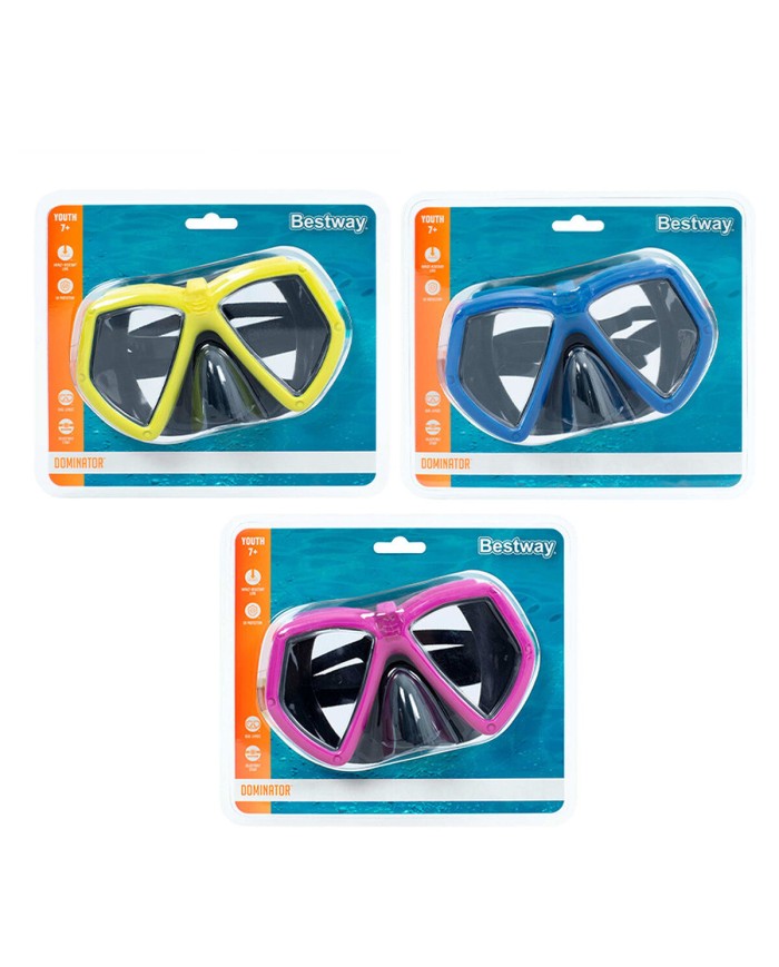 Bestway Maschera da Sub per Bambini Cinturino Anatomico Colore Assortito +3 Anni Spiaggia e Piscina 22011 Bestway Maschera da Sub per Bambini Cinturino Anatomico Colore Assortito +3 Anni Spiaggia e Piscina 22011
