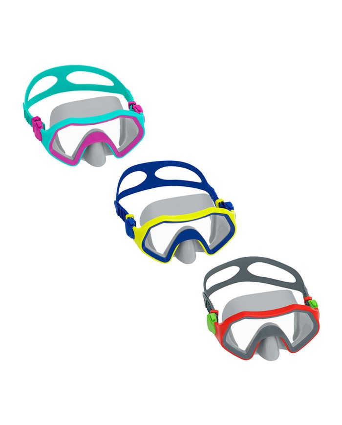 Bestway Maschera Subacquea Adulto Cinturino Anatomico Colore Assortito +14 Anni Spiaggia e Piscina 22044 Bestway Maschera Subacquea Adulto Cinturino Anatomico Colore Assortito +14 Anni Spiaggia e Piscina 22044