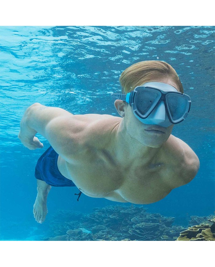 Maschera da Sub Bestway Infantile con Cinturino Anatomico Colore Assortito +3 Anni Spiaggia e Piscina 22048