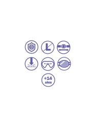 Bestway Maschera Subacquea Junior con Cinturino Anatomico, Colori Assortiti, +7 Anni 22049