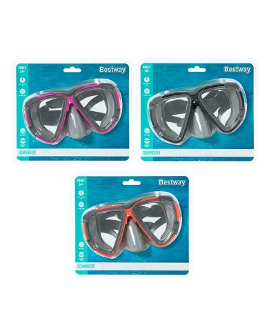 Maschera da Sub Bestway Infantile con Cinturino Anatomico Colore Assortito +3 Anni Spiaggia e Piscina 22048