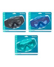 Bestway Maschera Subacquea Junior con Cinturino Anatomico, Colori Assortiti, +7 Anni 22049