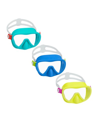 Bestway Maschera Subacquea Adulto Cinturino Anatomico Colori Assortiti +14 Anni Spiaggia e Piscina 22052