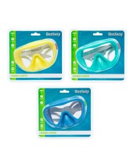 Bestway Maschera Subacquea Adulto Cinturino Anatomico Colori Assortiti +14 Anni Spiaggia e Piscina 22052