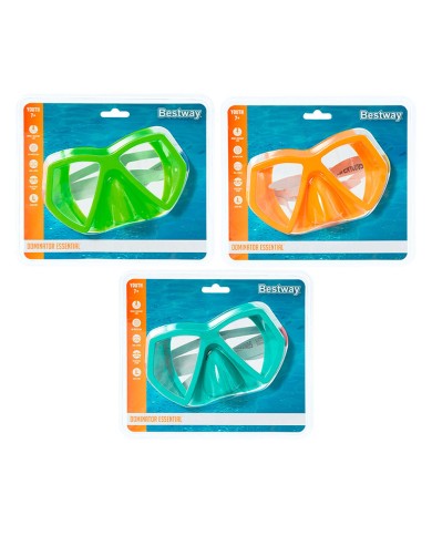 Mascara da Sub Bestway Adulti Cinturino Anatomico Colore Assortito +14 Anni Spiaggia e Piscina 22056