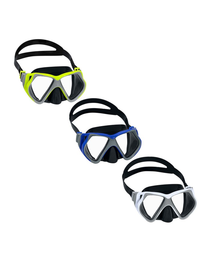 Bestway Maschera da Sub per Bambini con Cinturino Anatomico, Colori Assortiti, 3+ Anni, Mare e Piscina, 22064