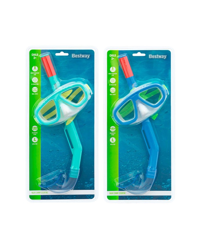 Bestway Maschera Subacquea Adulto Vetro Temperato Colori Assortiti Cinturino Silicone +14 Anni Spiaggia e Piscina 22074 Bestway Maschera Subacquea Adulto Vetro Temperato Colori Assortiti Cinturino Silicone +14 Anni Spiaggia e Piscina 22074
