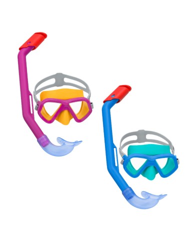 Bestway Set Maschera e Tubo Infantile Cinturino Anatomico Colore Assortito +3 Anni Mare e Piscina 24018 Bestway Set Maschera e Tubo Infantile Cinturino Anatomico Colore Assortito +3 Anni Mare e Piscina 24018