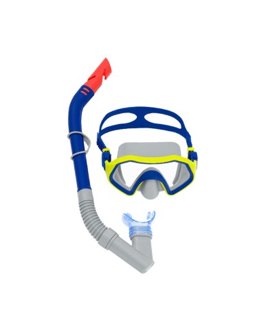 Bestway Set di Maschera e Tubo Adulto Valvola di Purga Colori Assortiti +14 Anni Spiaggia e Piscina 24021