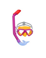 Bestway Set Maschera e Tubo Infantile Cinturino Anatomico Colore Assortito +3 Anni Mare e Piscina 24018