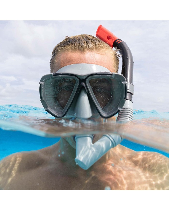 Bestway Set Maschera e Tubo per Bambini con Cinturino Anatomico Colore Assortito +3 Anni Mare e Piscina 24023