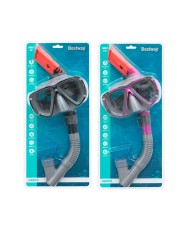 Bestway Set Maschera e Tubo per Bambini con Cinturino Anatomico Colore Assortito +3 Anni Mare e Piscina 24023