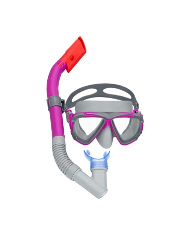 Bestway Set Maschera e Tubo per Bambini con Cinturino Anatomico Colore Assortito +3 Anni Mare e Piscina 24023