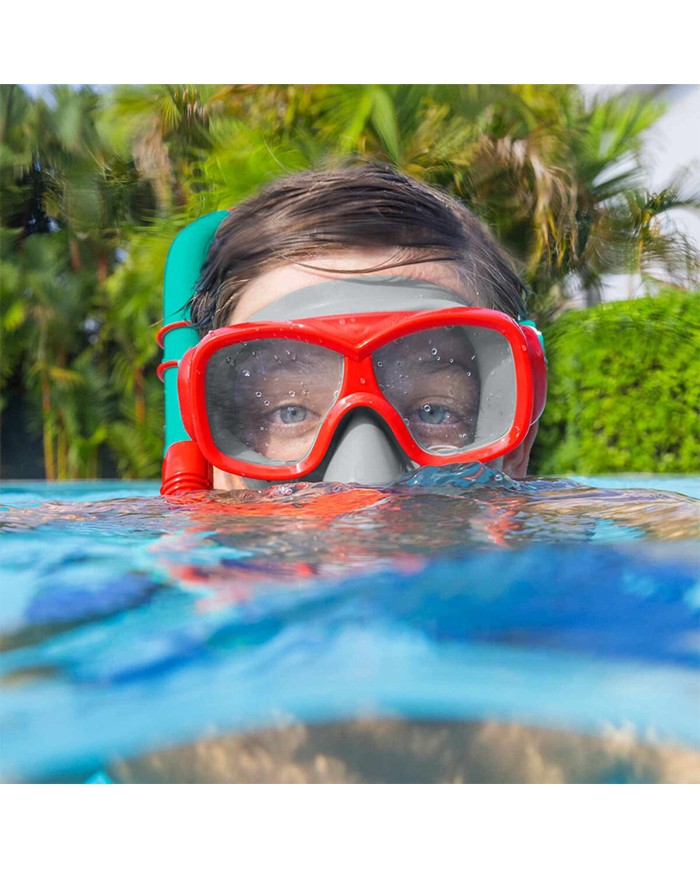 Bestway Set Maschera e Tubo Junior Valvola di Scarico Colori Assortiti +7 Anni Spiaggia e Piscina 24025 Bestway Set Maschera e Tubo Junior Valvola di Scarico Colori Assortiti +7 Anni Spiaggia e Piscina 24025