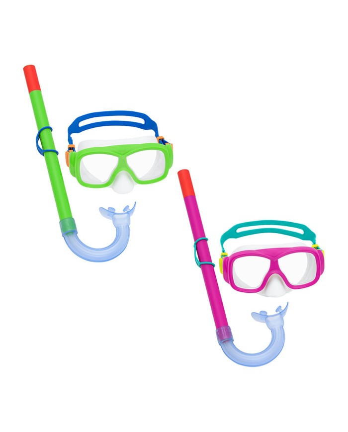 Bestway Set Maschera e Tubo per Adulti Valvola di Purga Colore Assortito +14 Anni Mare e Piscina 24029 Bestway Set Maschera e Tubo per Adulti Valvola di Purga Colore Assortito +14 Anni Mare e Piscina 24029