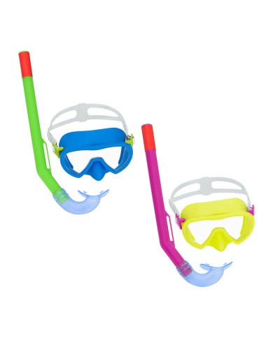 Bestway Set Maschera e Tubo Junior Valvola di Purga +7 Anni Colore Assortito Piscina 24032 Bestway Set Maschera e Tubo Junior Valvola di Purga +7 Anni Colore Assortito Piscina 24032