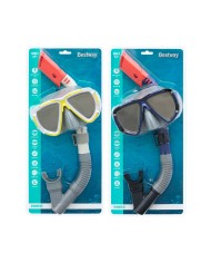 Bestway Set Maschera e Tubo Junior Cinturino Anatomico Colore Assortito +7 Anni Spiaggia e Piscina 24035 Bestway Set Maschera e Tubo Junior Cinturino Anatomico Colore Assortito +7 Anni Spiaggia e Piscina 24035