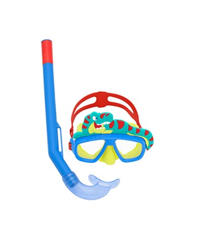 Bestway Set Maschera e Tubo per Adulti Valvola di Scarico Colori Assortiti +14 Anni Mare e Piscina 24053