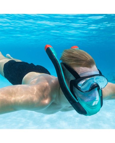 Bestway Snorkel Doppio Tubo Valvola di Purga Antinebbia L/XL +12 Anni Spiaggia e Piscina 24058