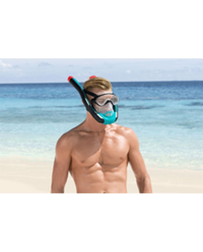 Bestway Set Maschera e Tubo Bambini Fasce Anatomiche Colori Assortiti +3 Anni Spiaggia e Piscina 24036