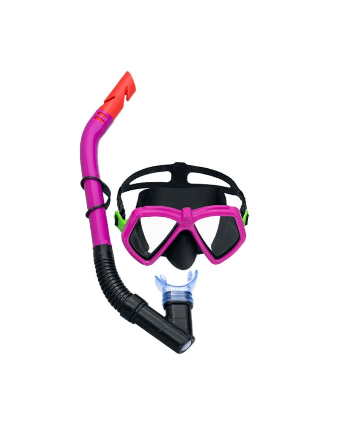Bestway Set Maschera e Tubo Adulto Valvola di Sfiato Colore Assortito +14 Anni Spiaggia e Piscina 24068 Bestway Set Maschera e Tubo Adulto Valvola di Sfiato Colore Assortito +14 Anni Spiaggia e Piscina 24068