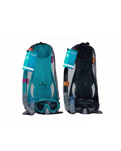 Bestway Set Maschera e Tubo Adulto Cinturino Anatomico Colore Misto +14 Anni Spiaggia e Piscina 24071