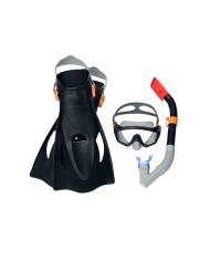 Bestway Set Maschera e Tubo Adulto Cinturino Anatomico Colore Misto +14 Anni Spiaggia e Piscina 24071