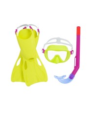 Bestway Set Snorkel Junior Cinturino Anatomico Colore Misto 37-41 +7 Anni Spiaggia e Piscina 25019