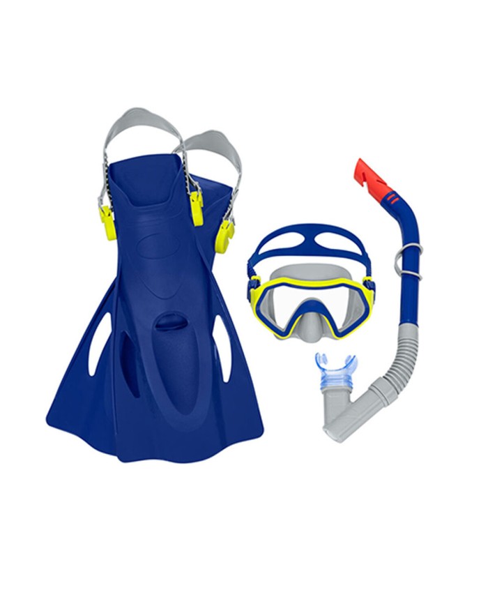 Maschera da Snorkeling con Boccaglio e Pinne Bestway 37-41