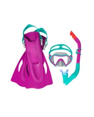 Maschera da Snorkeling con Boccaglio e Pinne Bestway 37-41