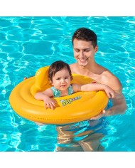 Bestway Galleggiante Gonfiabile 3 Anelli Sedile Bambino 76x76 cm 1 a 2 Anni Giardino, Piscina e Spiaggia 32050