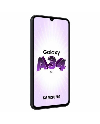 Smartphone Samsung A34 5G 6,6" 6 GB RAM 128 GB Nero Grigio Acciaio Smartphone Samsung A34 5G 6,6" 6 GB RAM 128 GB Nero Grigio Acciaio