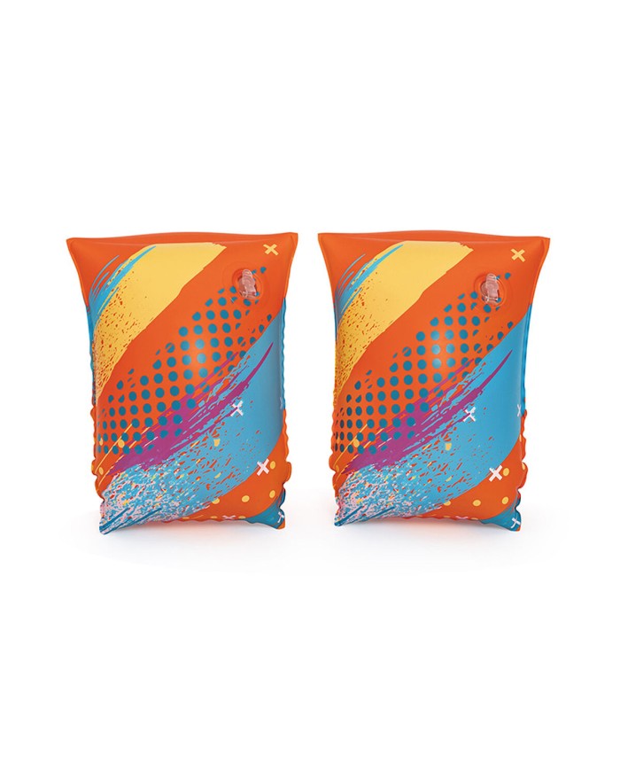 Bestway Manicotti Gonfiabili Tessuto Morbido Sicurezza Bambino Colori Assortiti UPF 50+ 38x16,5 cm +3-6 Anni Spiaggia e Piscina