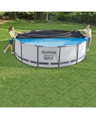 Copertura per piscina Bestway Nero Ø 370 cm Copertura per piscina Bestway Nero Ø 370 cm