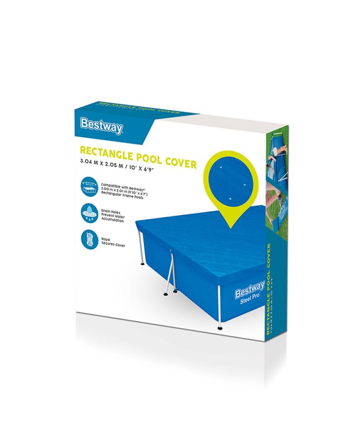 Copertura per piscina Bestway Azzurro 300 x 201 x 66 cm Copertura per piscina Bestway Azzurro 300 x 201 x 66 cm